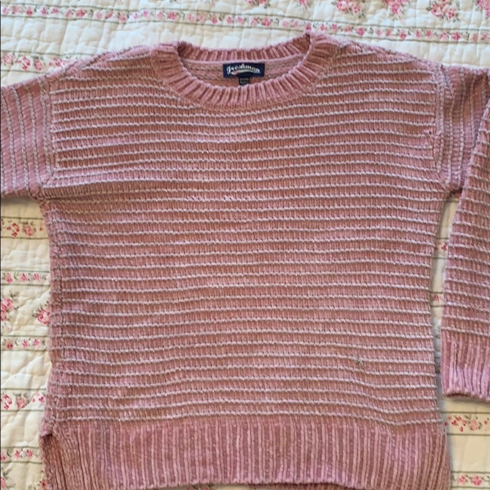 Pink and Silver Sweater